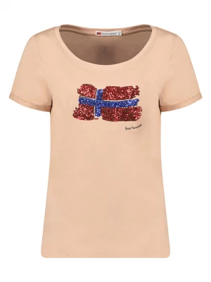 Geographical Norway Koszulka "Jarbara" w kolorze jasnoróżowym rozmiar: L
