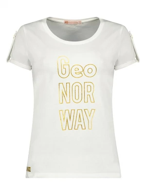 Geographical Norway Koszulka "Joloua" w kolorze białym rozmiar: XL