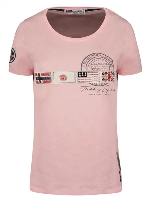 Geographical Norway Koszulka "Jorama" w kolorze jasnoróżowym rozmiar: XL