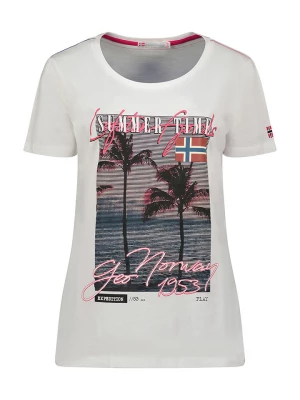 Geographical Norway Koszulka "Jorgina" w kolorze białym rozmiar: L