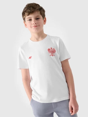 Koszulka kibica dziecięca - biała 4F