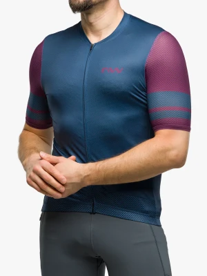 Koszulka kolarska Northwave Storm Air Jersey Short Sleeve  - deep blue/purple