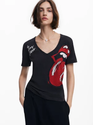 Koszulka koraliki strass The Rolling Stones Desigual