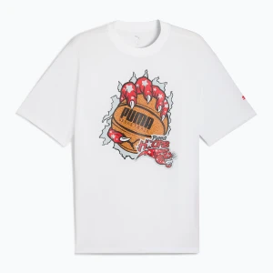 Koszulka koszykarska męska PUMA Hoopaverse Tee 3 puma white