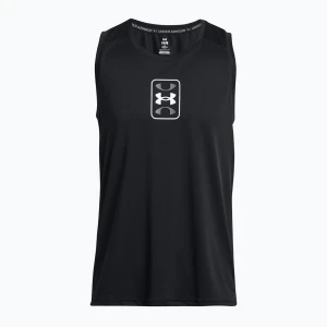 Koszulka koszykarska męska Under Armour Baseline Performance Tank black/black/white