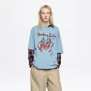 Koszulka logo baletnice jasnoniebieska BIMBA Y LOLA