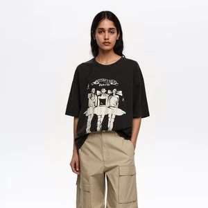 Koszulka logo Dancers czarna efekt sprania BIMBA Y LOLA