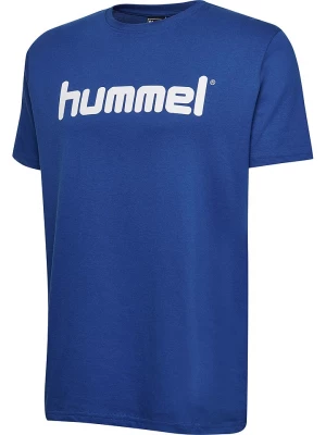 Hummel Koszulka "Logo" w kolorze niebieskim rozmiar: 116