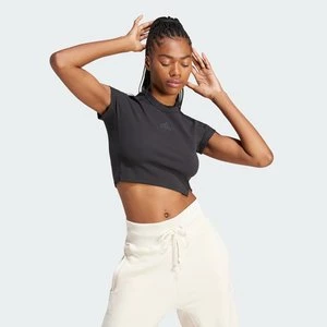 Koszulka Lounge Ribbed Crop Adidas