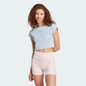 Koszulka Lounge Ribbed Crop Adidas