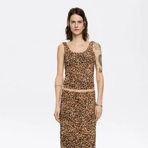 Zdjęcie produktu Koszulka marszczenie Leopard naturalna BIMBA Y LOLA