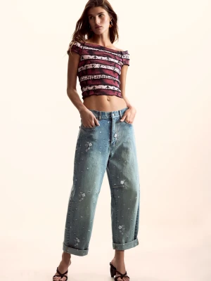 Koszulka marszczona zaprojektowana przez Mr. Christian Lacroix Desigual