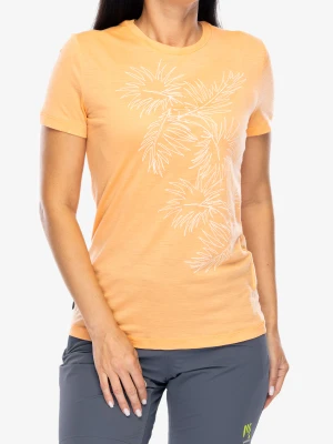 Koszulka merino damska Icebreaker Merino 150 Tech Lite SS Tee Winter Floral - feldspar