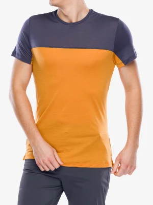 Koszulka merino Icebreaker Merino 125 Cool-Lite Sphere III SS Tee Colour Block - ray/graphite/cb