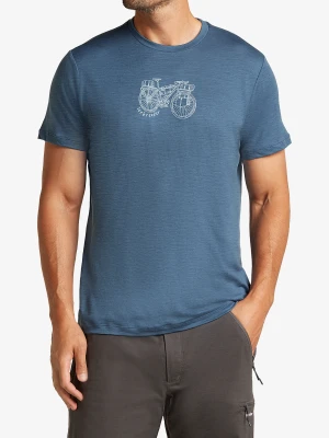 Koszulka merino Icebreaker Merino 150 Tech Lite SS Tee Adventure Ride - dawn