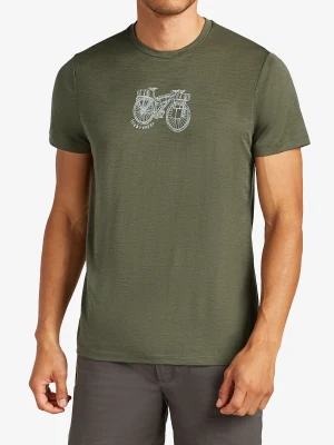 Koszulka merino Icebreaker Merino 150 Tech Lite SS Tee Adventure Ride - loden