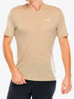 Koszulka merino Salewa Eagle Minilogo AM T-Shirt - quicksand