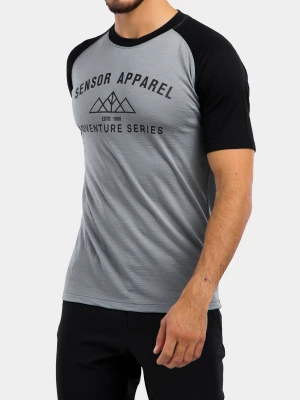 Koszulka merino Sensor Merino Active PT Tee S/S - grey adventure