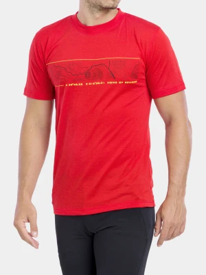 Koszulka merino Sensor Merino Active PT Tee S/S - red gps