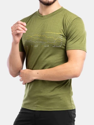 Koszulka merino Sensor Merino Active PT Tee S/S - safari track