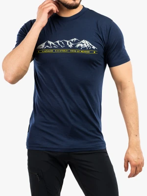 Koszulka merino Sensor Merino Active PT Tee SS - deep blue mountains