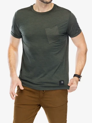 Koszulka merino Sensor Merino Air Traveller Tee - olive green