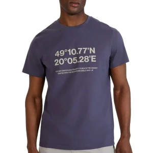 Koszulka męska 4F WSS25TTSHM220922S - fioletowa