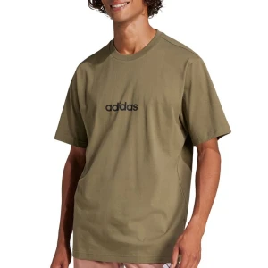 Koszulka męska adidas Sportswear Essentials Linear Single JE9001 - zielona