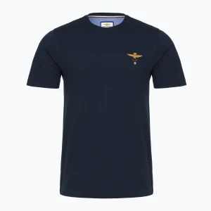 Koszulka męska Aeronautica Militare 252TS1580UJ00372 Basic Crewneck blu navy