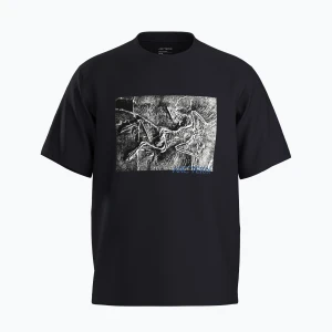Koszulka męska Arc'teryx Kragg Cotton Lithographica black