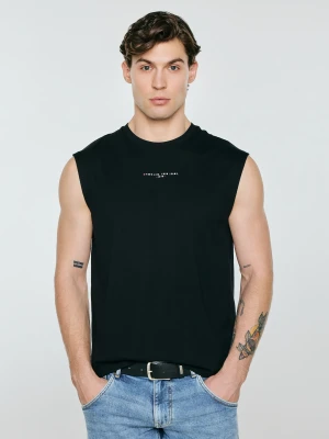 Koszulka męska bez rękawów czarna Irrer 907 BIG STAR