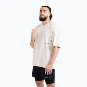 Koszulka męska BOXRAW Sparring Club Oversized washed beige