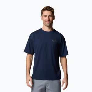Koszulka męska Columbia Cedar Trail Back Graphic Tee collegiate navy Granatowy