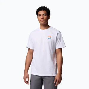 Koszulka męska Columbia Kettle River Outdoor Tee white/circular linescape