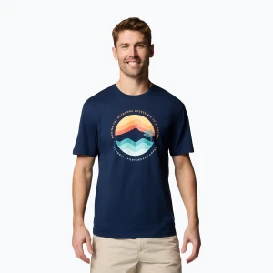 Koszulka męska Columbia Path Lake Graphic Tee II collegiate navy