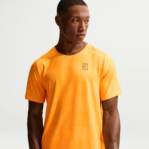 Męska koszulka do tenisa Dri-FIT NikeCourt Advantage - Pomarańczowy