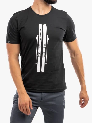 Koszulka męska Dynafit Graphic Cotton T-Shirt - black out/skis