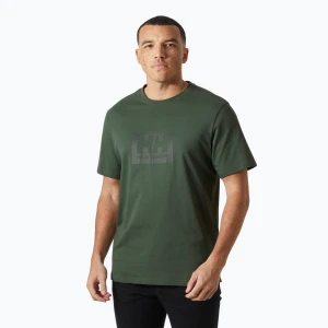 Koszulka męska Helly Hansen Box T 2.0 jungle green
