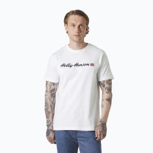 Koszulka męska Helly Hansen Core Graphic T 2.0 white