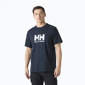 Koszulka męska Helly Hansen Logo 3.0 SS navy Granatowy