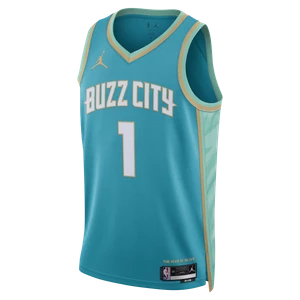 Koszulka męska Jordan Dri-FIT NBA Swingman Lamelo Ball Charlotte Hornets City Edition 2023/24 - Niebieski