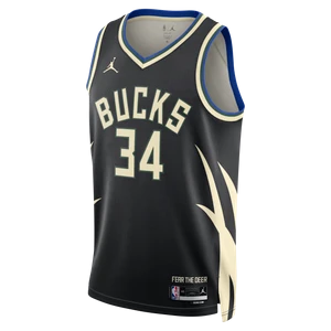 Koszulka męska Jordan Dri-FIT NBA Swingman Milwaukee Bucks Statement Edition - Czerń