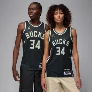 Koszulka męska Jordan Dri-FIT NBA Swingman Milwaukee Bucks Statement Edition - Czerń