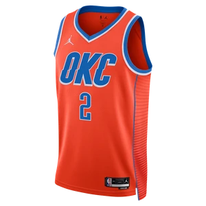 Koszulka męska Jordan Dri-FIT NBA Swingman Oklahoma City Thunder Statement Edition - Pomarańczowy