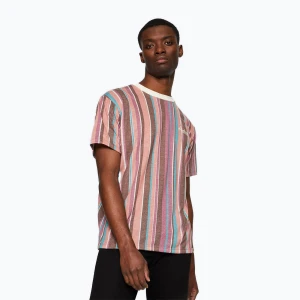 Koszulka męska Kaotiko Luken Stripes brown