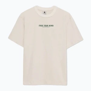 Koszulka męska Kaotiko M/C Free Your Mind Organic Cotton ivory