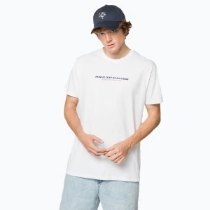 Koszulka męska Kaotiko M/C Washed Fearless white