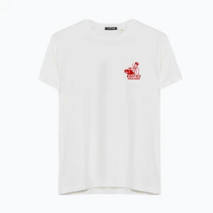 Koszulka męska Kaotiko Washed Bella Ciao white