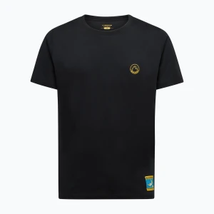 Koszulka męska La Sportiva Climbing on the Moon nero / giallo Czarny