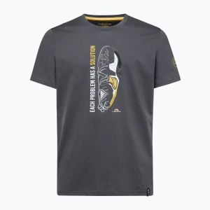 Koszulka męska La Sportiva Solution carbon / yellow Szary